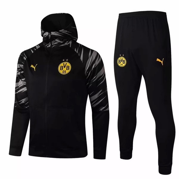 Sweat Shirt Capuche Borussia Dortmund 2021 2022 Noir